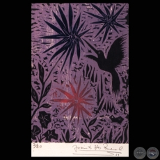 PICAFLOR, 1967 - Grabado de JACINTO RIVERO